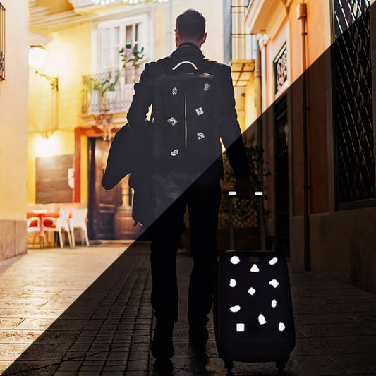ENLEE EN-6541 35pcs /Set Electrical Motorcycle Graffiti Reflective Stickers Bicycle Decorative Warning Strips