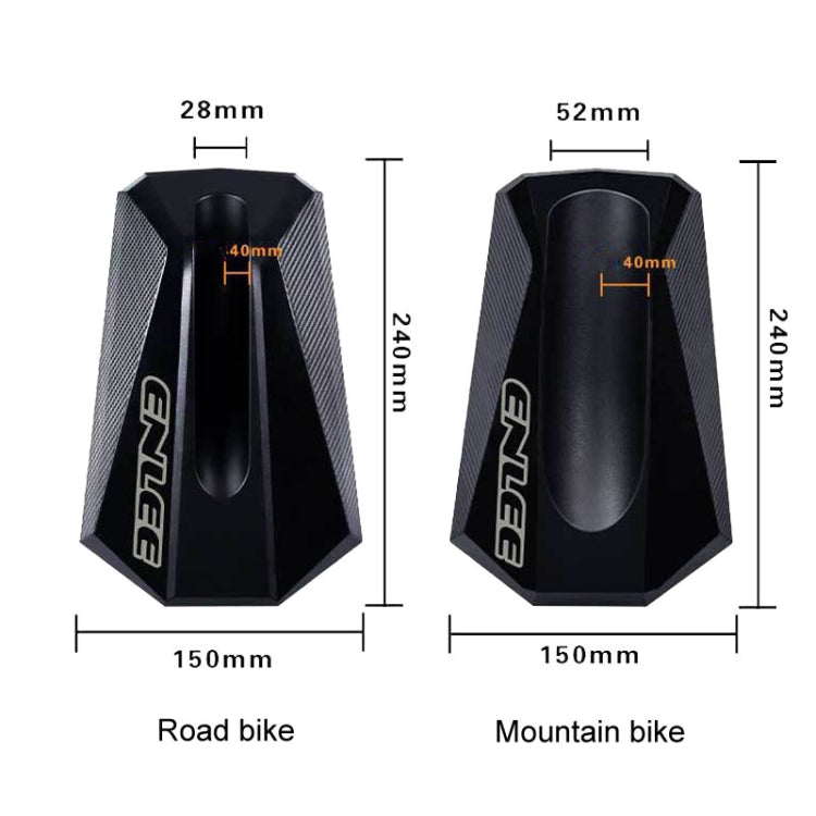 Support de fixation de roue avant de vélo antidérapant ENLEE E22810, Taille : Vélo de route (Noir)
