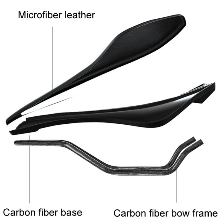 ENLEE E-ZD412 Selle de vélo en fibre de carbone Coussin de VTT pour l'extérieur, Style: Explosion