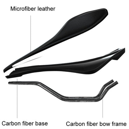 ENLEE E-ZD412 Bicycle Carbon Fiber Cushion Outdoor Riding Mountain Bike Saddle, Style: Skull