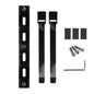 ENLEE E-4646 Lot de 10 supports de conversion multifonctionnels pour VTT, rallonge pour porte-bidon de vélo (noir)