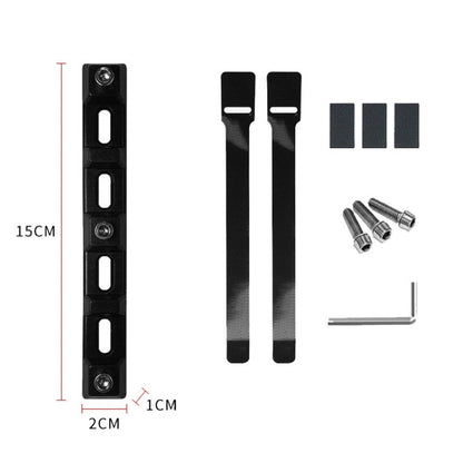 ENLEE E-4646 Lot de 10 supports de conversion multifonctionnels pour VTT, rallonge pour porte-bidon de vélo (noir)