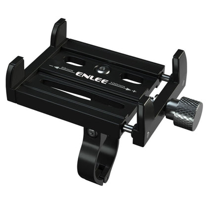 ENLEE Aluminum Alloy Phone Holder Bicycle Riding Fixed Navigation Mount(Black)
