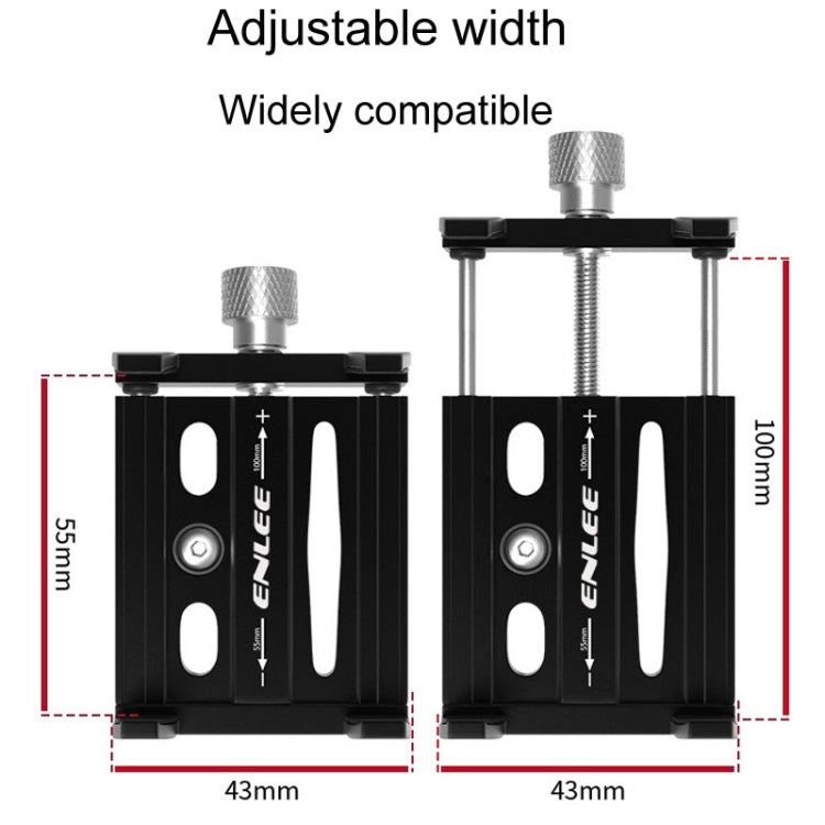 ENLEE Aluminum Alloy Phone Holder Bicycle Riding Fixed Navigation Mount(Red)