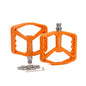 ENLEE F228 1 paire de pédales de vélo en nylon pour VTT, repose-pieds de vélo élargis (Orange)