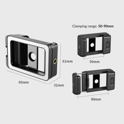 APEXEL  Multifunctional Fill Light Phone Clip With 1/4 Inch & M17 M37 Thread Tnterface APL-FL.23