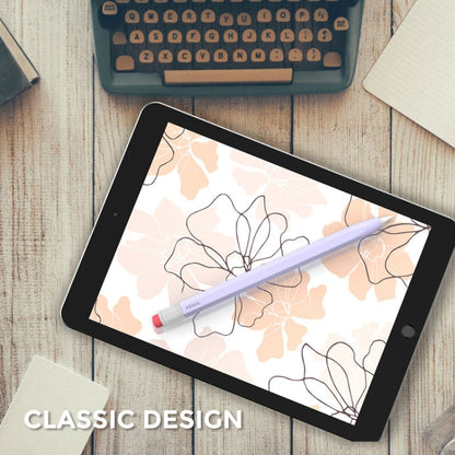 For Apple Pencil 1 AhaStyle PT180-1 Retro Stylus Protective Case Drop Proof Capacitive Pen Cover(Purple)