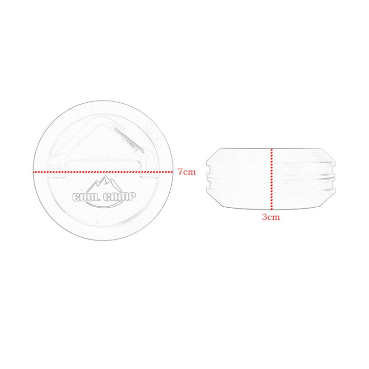 COOL CAMP CF-A208 Outdoor Open Camp Magnetic Hook Tent Skywalf Capital Camping Fixed Car Camp Light Hanging(Army Green)