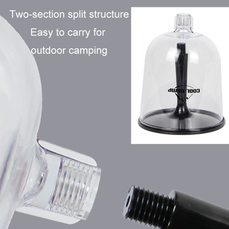 COOL CAMP CF-523 Verre à vin amovible portable pour camping en extérieur, incassable, en résine, pliable, pour champagne (blanc)