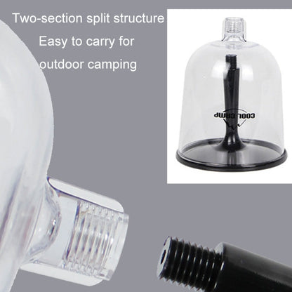 COOL CAMP CF-523 Verre à vin amovible portable pour camping en extérieur, incassable, en résine, pliable, pour champagne (blanc)