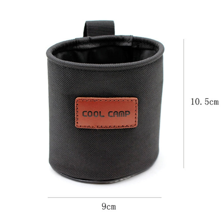 COOL CAMP CF-7007 Support de rangement multifonctionnel pour camping en extérieur Porte-gobelet Housse de bouteille d'eau (noir)