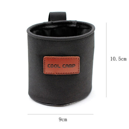 COOL CAMP CF-7007 Support de rangement multifonctionnel pour camping en extérieur Porte-gobelet Housse de bouteille d'eau (noir)
