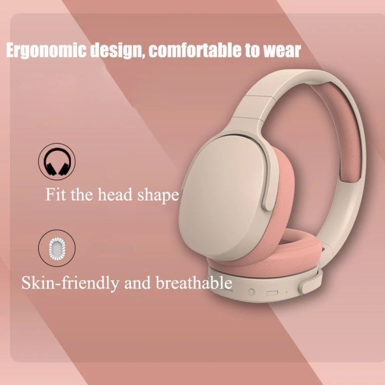 Casque Bluetooth sans fil de sport SOYTO P2961, réduction de bruit universelle, pour jeux mobiles (rose)