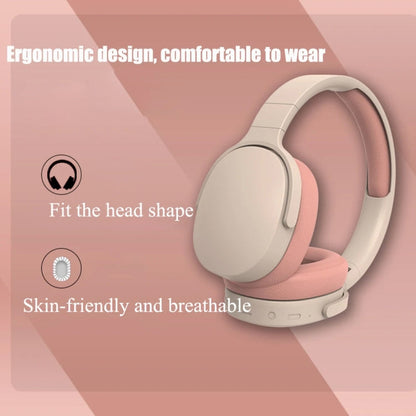 Casque Bluetooth sans fil de sport SOYTO P2961, réduction de bruit universelle, pour jeux mobiles (rose)