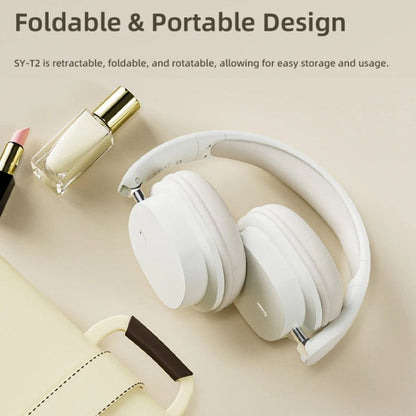 SOYTO SY-T2 Noise Reduction Bluetooth Headset Wireless Game Headset(White)
