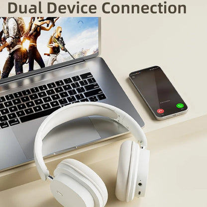 SOYTO SY-T2 Noise Reduction Bluetooth Headset Wireless Game Headset(White)