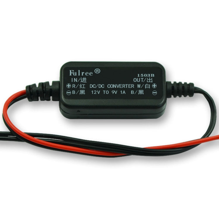 Fulree Convertisseur abaisseur de puissance ultra-mince CC 12 V à 9 V 1 A pour véhicule