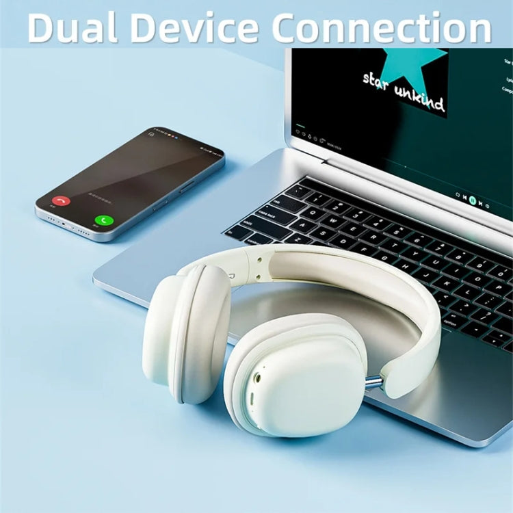 Casque sans fil SOYTO SY-T1, casque de jeu Bluetooth avec microphone Plug & Play (blanc)