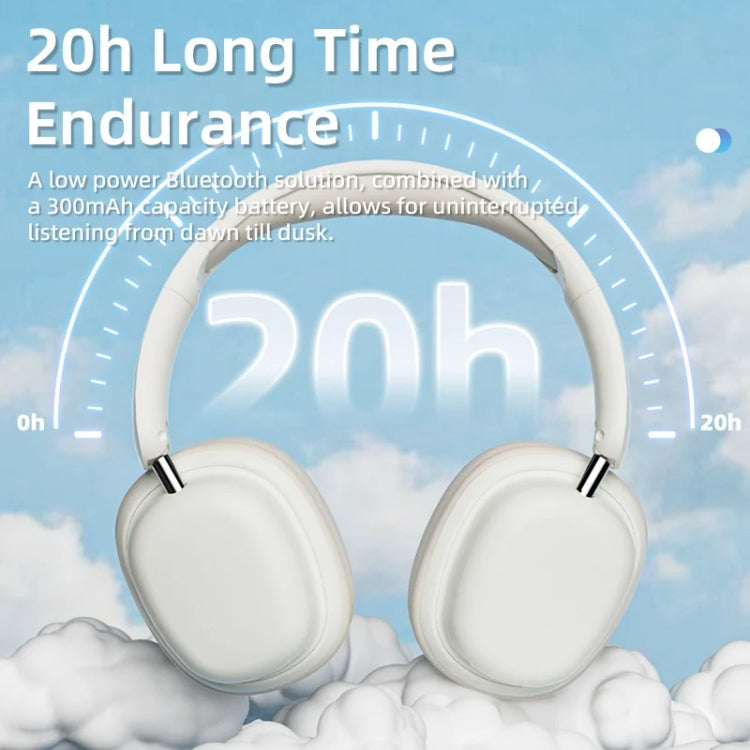Casque sans fil SOYTO SY-T1, casque de jeu Bluetooth avec microphone Plug & Play (blanc)