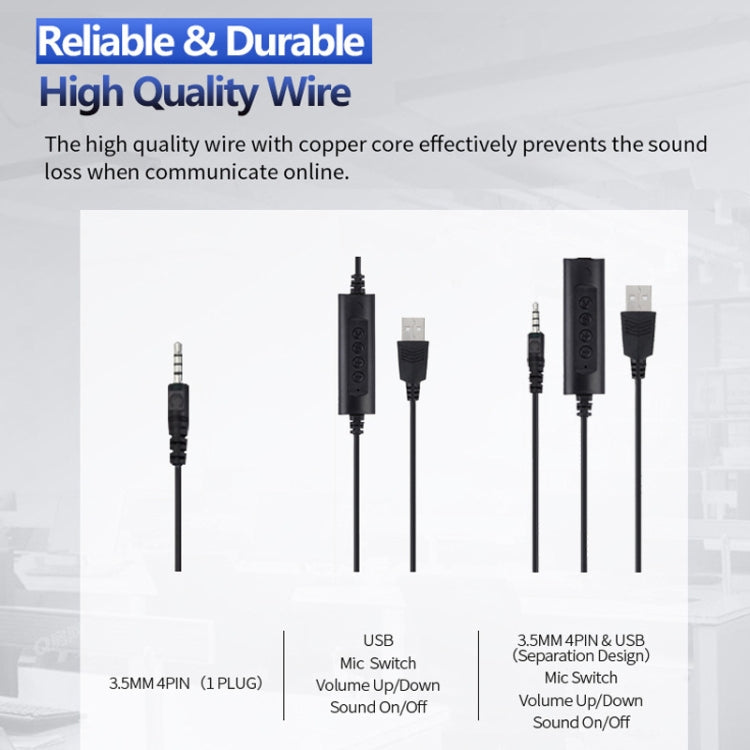 SOYTO SY227 Single-side Operator Ear Hook Headset Corded Computer Headset, Interfaces: 3.5mm