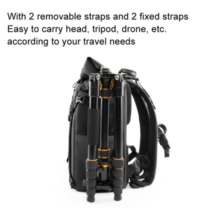 Cwatcun D113 Shoulder Leisure Camera Bag Waterproof High Capacity Outdoor Travel Photography Bag, Color: Large Black