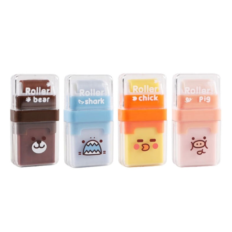 4pcs /Set M＆G Double-Ended Rolling Eraser Cartoon Student Painting Homework Eraser(AXP963GX)