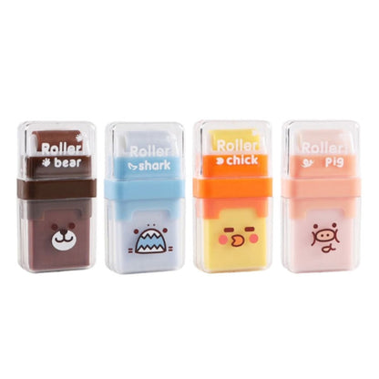 4pcs /Set M＆G Double-Ended Rolling Eraser Cartoon Student Painting Homework Eraser(AXP963GX)