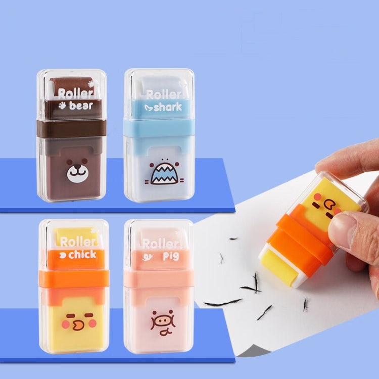 4pcs /Set M＆G Double-Ended Rolling Eraser Cartoon Student Painting Homework Eraser(AXP963GX)