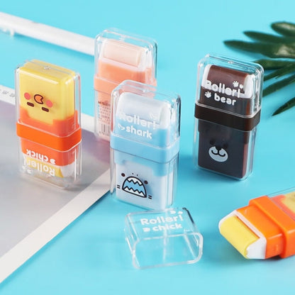 4pcs /Set M＆G Double-Ended Rolling Eraser Cartoon Student Painting Homework Eraser(AXP963GX)