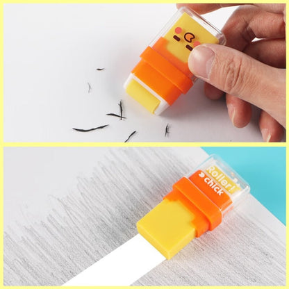4pcs /Set M＆G Double-Ended Rolling Eraser Cartoon Student Painting Homework Eraser(AXP963GX)