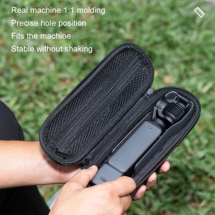 Pour DJI Osmo Pocket 3 XFJI Boîte de rangement Étanche Antichoc Mini Sac à main Accessoires (Gris foncé)