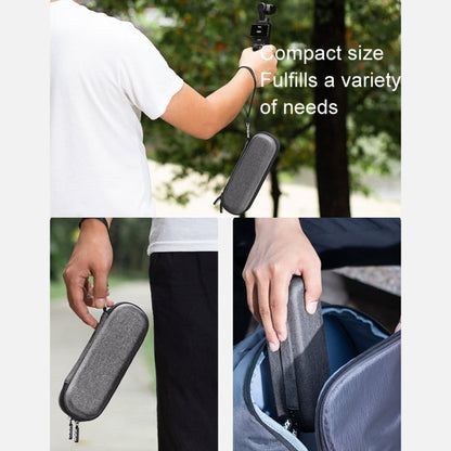 Pour DJI Osmo Pocket 3 XFJI Boîte de rangement Étanche Antichoc Mini Sac à main Accessoires (Gris foncé)
