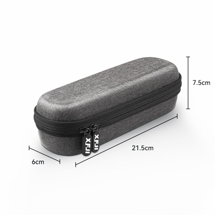 Pour DJI Osmo Pocket 3 XFJI Boîte de rangement Étanche Antichoc Mini Sac à main Accessoires (Gris foncé)