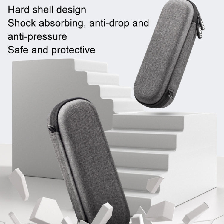 Pour DJI Osmo Pocket 3 XFJI Boîte de rangement Étanche Antichoc Mini Sac à main Accessoires (Gris foncé)