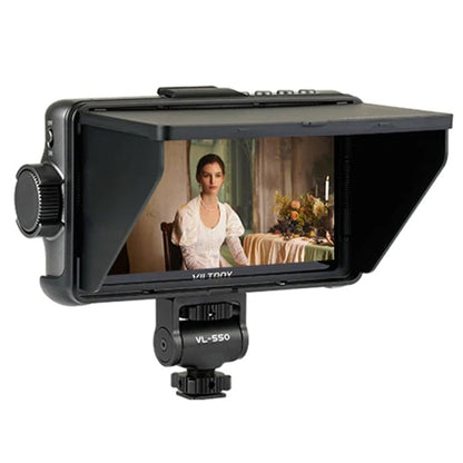 Moniteurs de studio pour appareil photo VILTROX DC550 à bouton-poussoir de 5,5 pouces Moniteur de réalisateur 4K HDMI 3D LUT