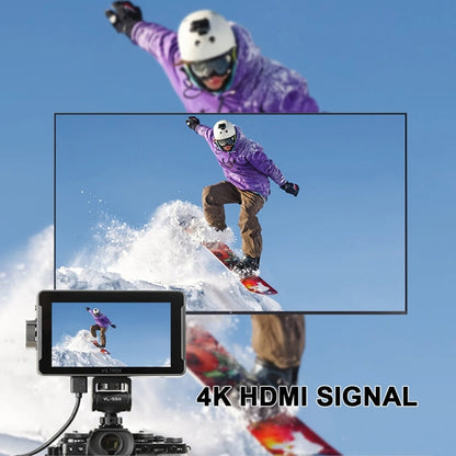 Moniteurs de studio pour appareil photo VILTROX DC550 à bouton-poussoir de 5,5 pouces Moniteur de réalisateur 4K HDMI 3D LUT