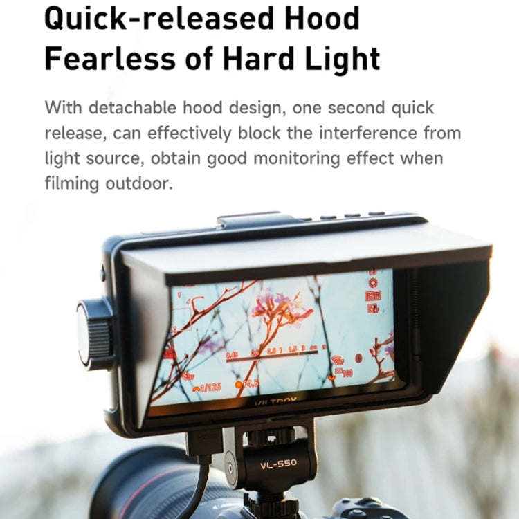 VILTROX DC550 Touch Model 5.5 Inch Camera Studio Monitors 4K HDMI 3D LUT Director Monitor
