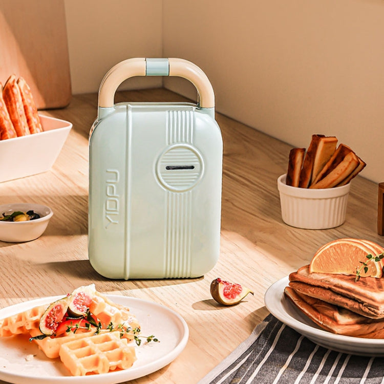 7 In 1 YIDPU Multifunctional Family Breakfast Maker Light Diet Sandwich Waffle Baker, CN Plug(Green)