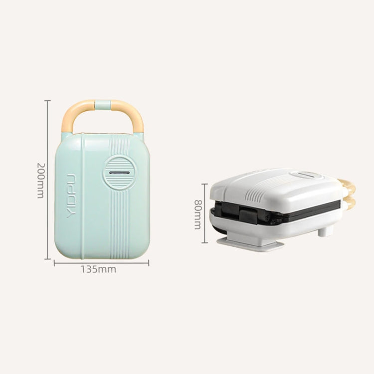 7 In 1 YIDPU Multifunctional Family Breakfast Maker Light Diet Sandwich Waffle Baker, CN Plug(Green)