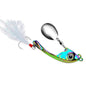 PROBEROS DW570 Fishing Lures Spinning Sequins Long Casting Tremor Swimming VIB Micro Tremor Zinc Alloy Bait(Colorful) Weight: 17g