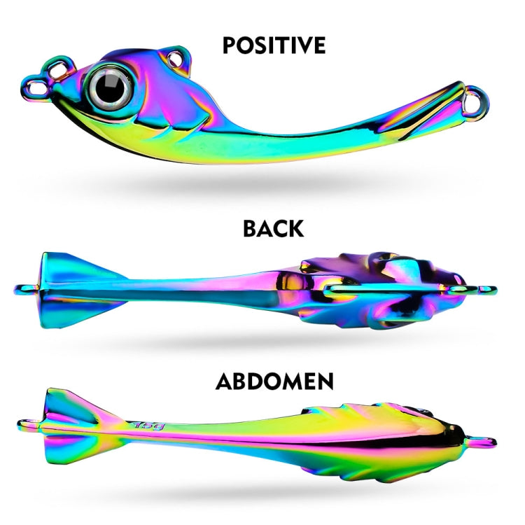PROBEROS DW570 Fishing Lures Spinning Sequins Long Casting Tremor Swimming VIB Micro Tremor Zinc Alloy Bait(Colorful) Weight: 17g