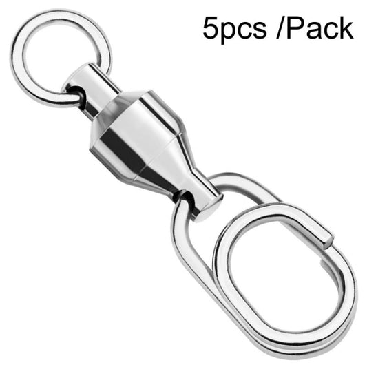 5 pcs/paquet PROBEROS DAC006 Leurre Appâts Connecteur à 8 Anneaux Émerillon à Roulement à Grande Vitesse Goupille Ovale Accessoires de Pêche, Longueur : 22mm