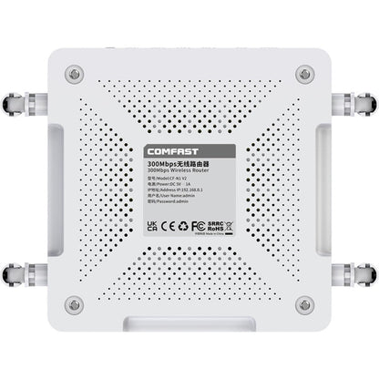 COMFAST CF-N1 V2  300Mbps WIFI4 Wireless Router With 1 Wan + 4 Lan RJ45 Ports,EU Plug