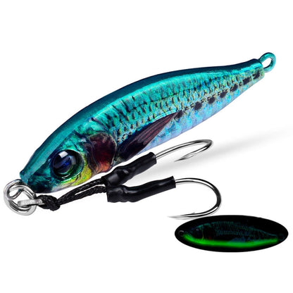 PROBEROS  LF136 Fishing Lure 3D Spray Painted Imitation Bait Long Casting Freshwater Fishing Warbler Bass Leader Lure, Size: 40g(Color A)