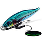PROBEROS  LF136 Fishing Lure 3D Spray Painted Imitation Bait Long Casting Freshwater Fishing Warbler Bass Leader Lure, Size: 40g(Color A)
