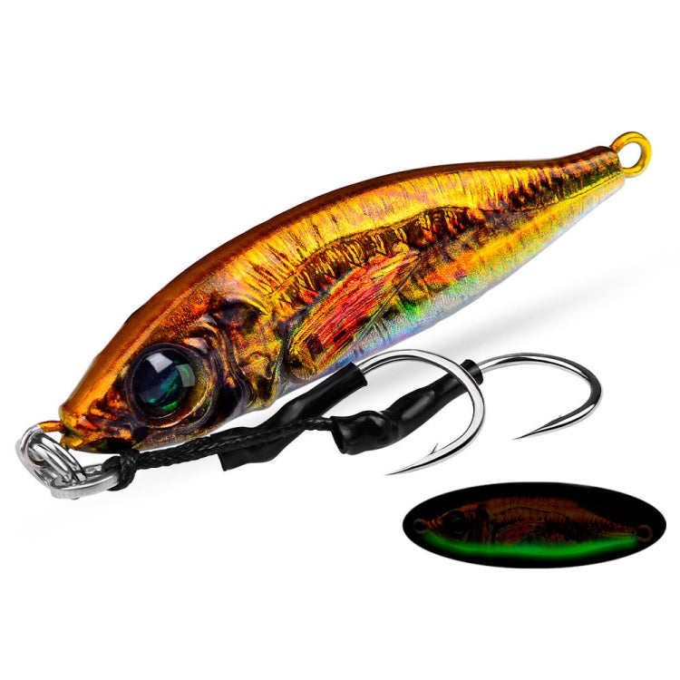 PROBEROS  LF136 Fishing Lure 3D Spray Painted Imitation Bait Long Casting Freshwater Fishing Warbler Bass Leader Lure, Size: 80g(Color E)