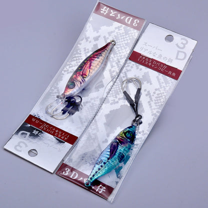 PROBEROS  LF136 Fishing Lure 3D Spray Painted Imitation Bait Long Casting Freshwater Fishing Warbler Bass Leader Lure, Size: 40g(Color A)