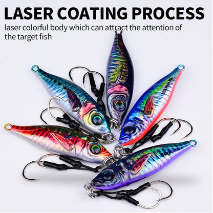 PROBEROS  LF136 Fishing Lure 3D Spray Painted Imitation Bait Long Casting Freshwater Fishing Warbler Bass Leader Lure, Size: 40g(Color I)