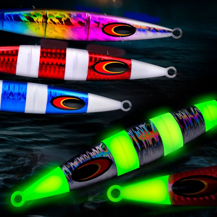PROBEROS F125 Jogging Steelhead Deep Sea Boat Fishing Lure Rapid Sinking Sea Fishing Fake Bait, Size: 30g(Luminous  Color D)