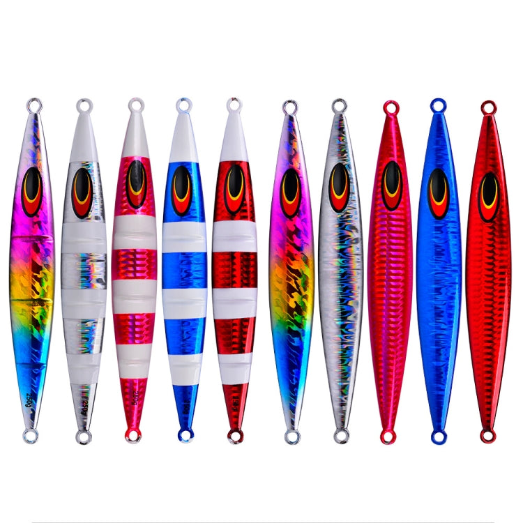 PROBEROS F125 Jogging Steelhead Deep Sea Boat Fishing Lure Rapid Sinking Sea Fishing Fake Bait, Size: 100g(Color E)